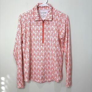 San Soleil 1/4 Zip Sun Shirt Women S Pink Links UPF 50 Vented Top Golf Tennis